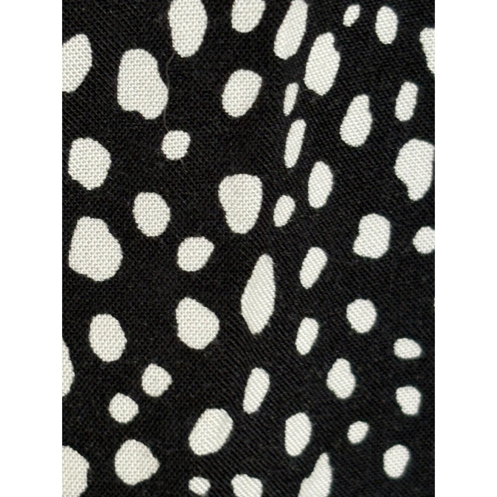 Altar'd State Black White Polka Dot V-Neck Babydoll Mini Dress Medium - Picture 6 of 8